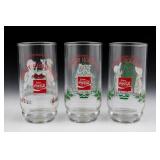 Coca-Cola Holly Hobbie & Robby Holiday Glass of 3