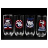 Snoopy Political-Themed Glass Set of Four