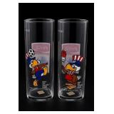 Coca-Cola 1984 Olympic Glasses, Pair
