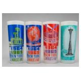 Set of Four 1964ï¿½1965 New York & Fair Tumblers