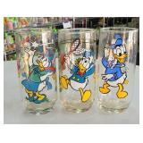 Set of 3 Pepsi Walt Disney Collector Duck Glasses