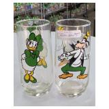 Daisy Duck and Goofy Glass Tumblers