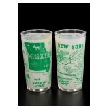 Pair of Missouri and New York Tumblers