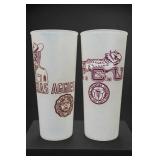 Texas Aggies and T.C.U. Plastic Cups
