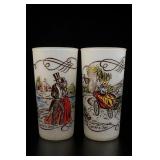 Pair of Currier & Ives Tumblers