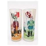 Pair Texas History Austin Coronado Tumblers