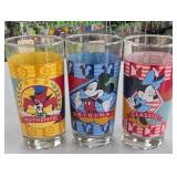 Set of Three Disney Goofy Mickey Mouse Tumblers