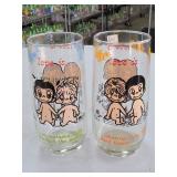 Pair of Love Is... Cartoon Tumblers