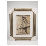 Framed Brooklyn Architectural Artwork