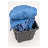 Approx. Seven Blue-and-White Wavy Textiles