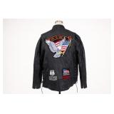 Diamond Plate Live to Ride Leather Jacket 2X