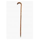 Genuine Blackthorn Wood Crook-Handle Walking Cane