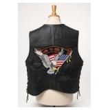 Diamond-Plate Live to Ride Leather Vest, 2X