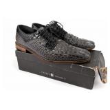 Stacy Adams Crocodile-Pattern Lace-Up Size 14