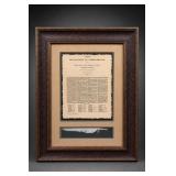 Not identified Framed Texas Declaration of 2, 1836
