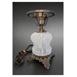 Frosted Fluted Glass Table Lamp, Made in China