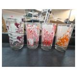 Four Song-Lyric Glass Tumblers