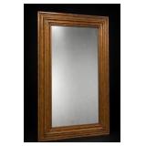 Large Distressed Wood-Framed Wall Mirror, . 90 in