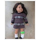 American Girl Doll in Patterned Outfit