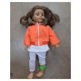 American Girl 18-Inch Doll in Orange Jacket