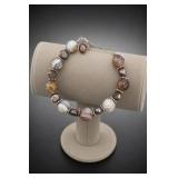 Sterling Silver Beaded Bracelet