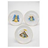 Hutschenreuther Christmas Nativity Plates 3pc