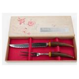 Regent Sheffield Mastercrest Boxed Carving & Fork