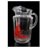 mark, lettering, or mold number is Glass Pitcher