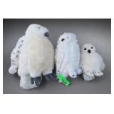 3pc Harry Potter Hedwig Owl Plush Lot