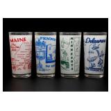 Four State-Themed Souvenir Tumblers