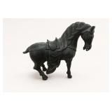 Tang-Style Cast Metal Horse Sculpture