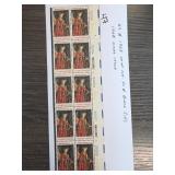 United States postal issue 1968 U.S. of 10