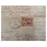 Handwritten Correspondence with 3-Cent Stamp