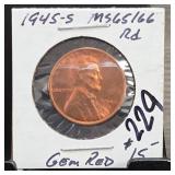 United States Mint 1945-S Lincoln Wheat Cent
