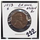 United States Mint 1953-S United States Wheat Cent