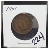 United States Mint 1901 United States Head Cent