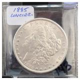 1885 Morgan Dollar Coin in Holder