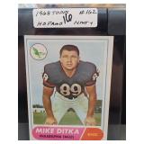 1968 Topps Mike Ditka Eagles No. 162 Card