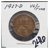 United States Mint 1927-D United States Wheat Cent