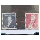 1973 U.S. 40c Thomas Paine & 50c Lucy Stone Stamps