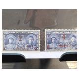 Newfoundland 1939 Royal Visit Surcharge Pair
