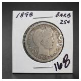 United States Mint 1898 United Quarter Dollar
