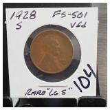 1928 Canada George V One-Cent Coin