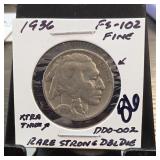 United States Mint 1936 United Buffalo Nickel