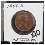 United States Mint 1949-D Lincoln Wheat Reverse