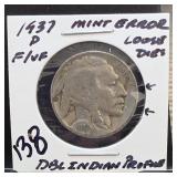 1937 United States Mint United Buffalo Nickel