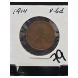 1914 Lincoln Wheat Penny