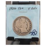 1906 Barber Half Dollar