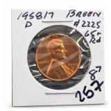 United States Mint 1958-D U.S. Lincoln One Cent