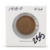 United States Mint 1918-D United States One Cent